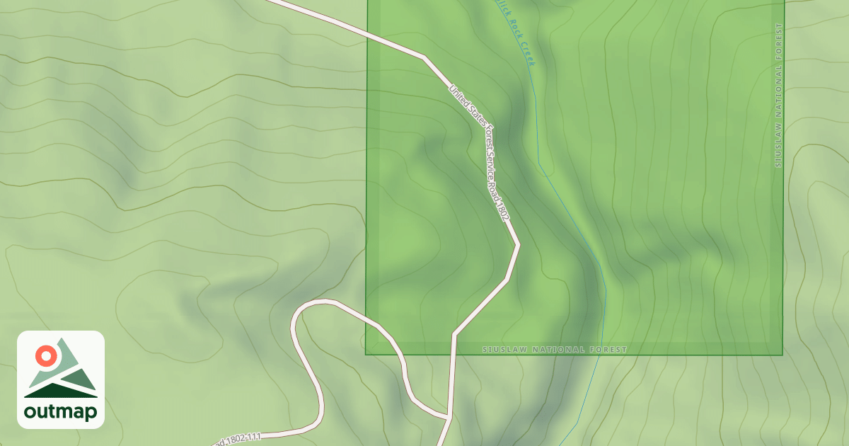 Map of SLICK ROCK CREEK