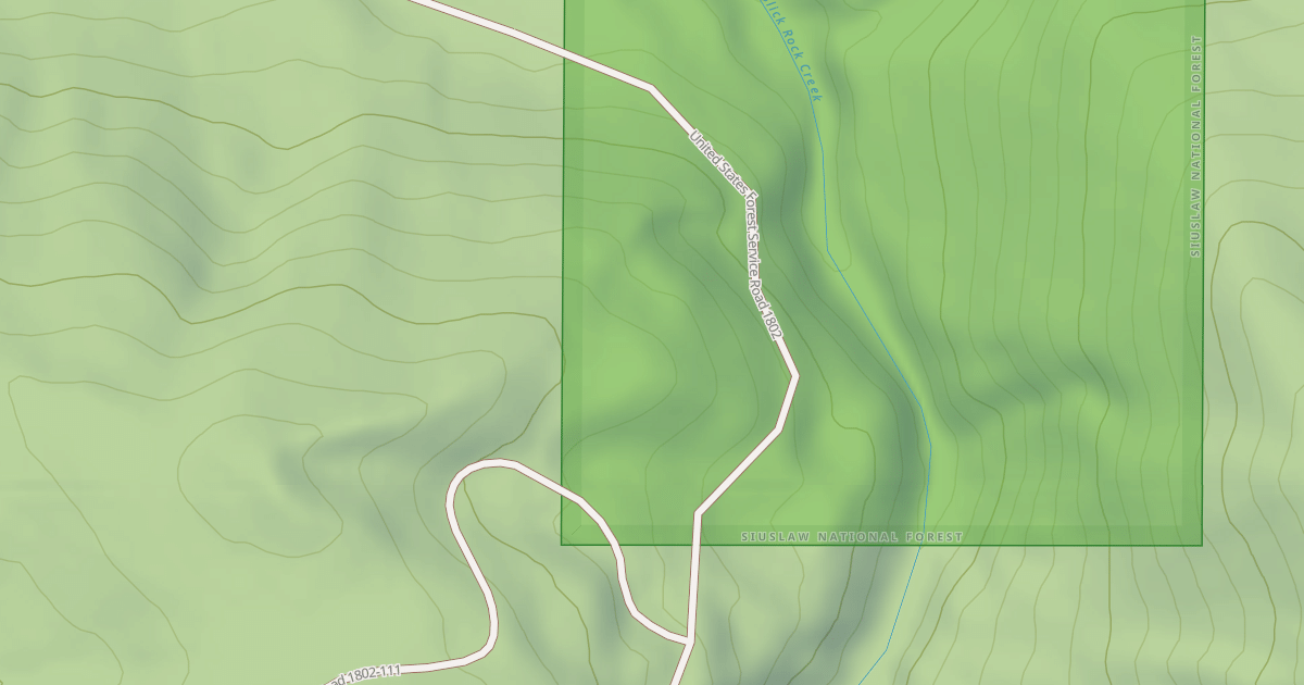 Map preview of SLICK ROCK CREEK
