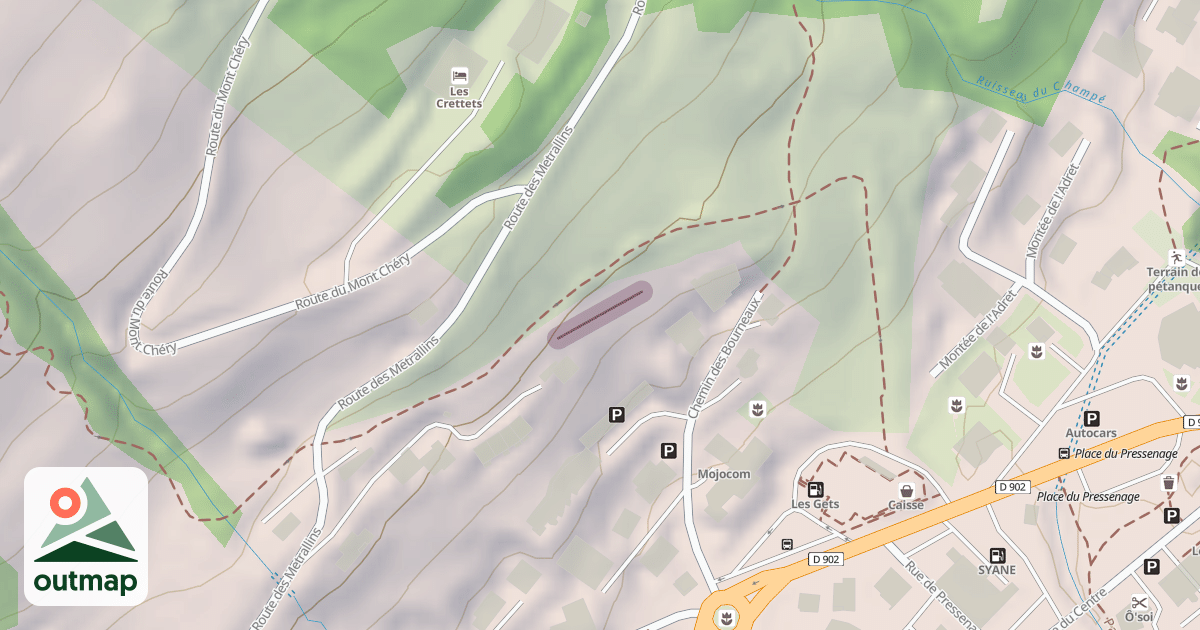 Map of Climbing Site