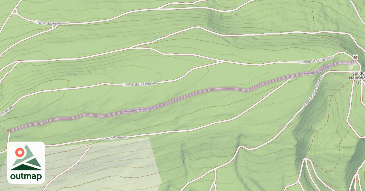 Map of Chemin du Halbwald