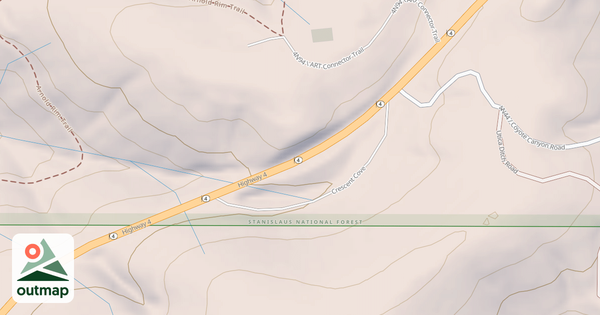 Map of CRESCENT COVE LOOP