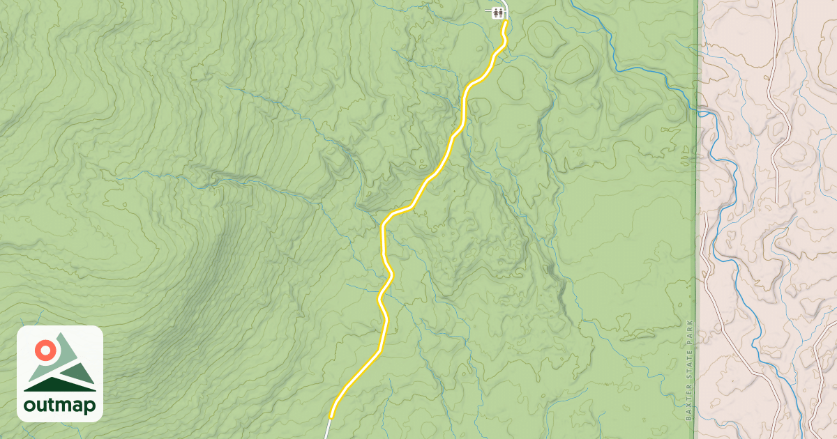 Map of Roaring Brook Road