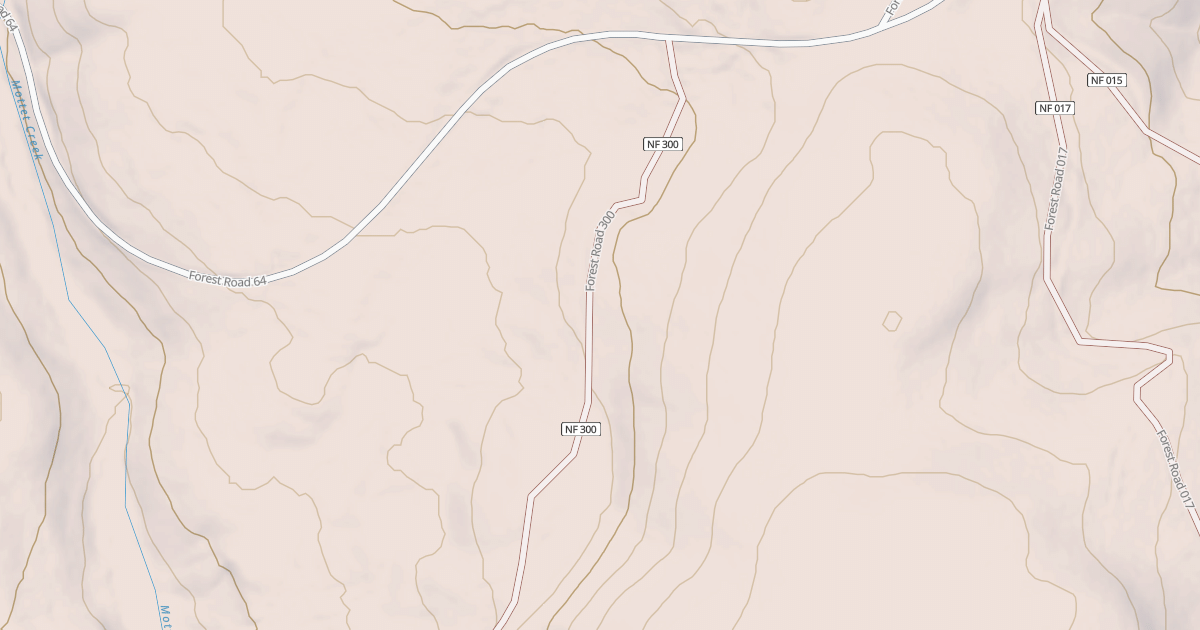 Map preview of USFS National Forest System Roads {A41E504A-532C-4225-9EB9-FA2A005CA735}
