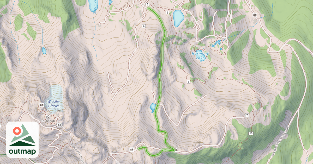 Map of Pika's Traverse