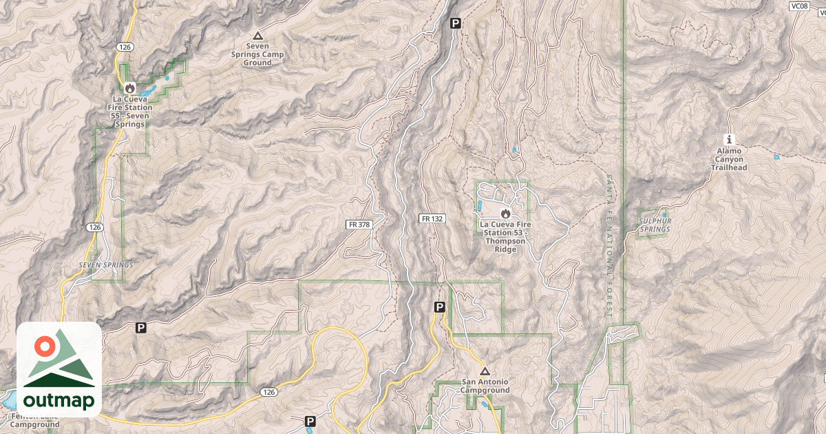 Map of LAKE FORK CANYON