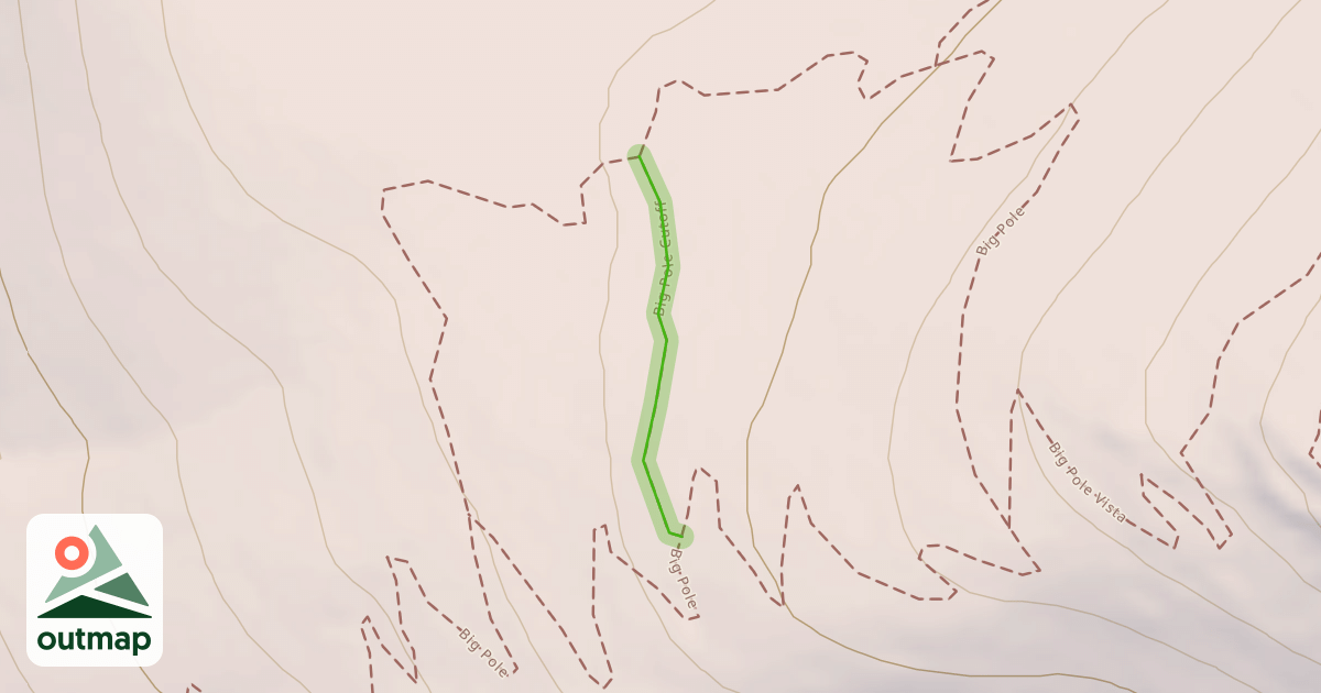 Map of Big Pole Cutoff