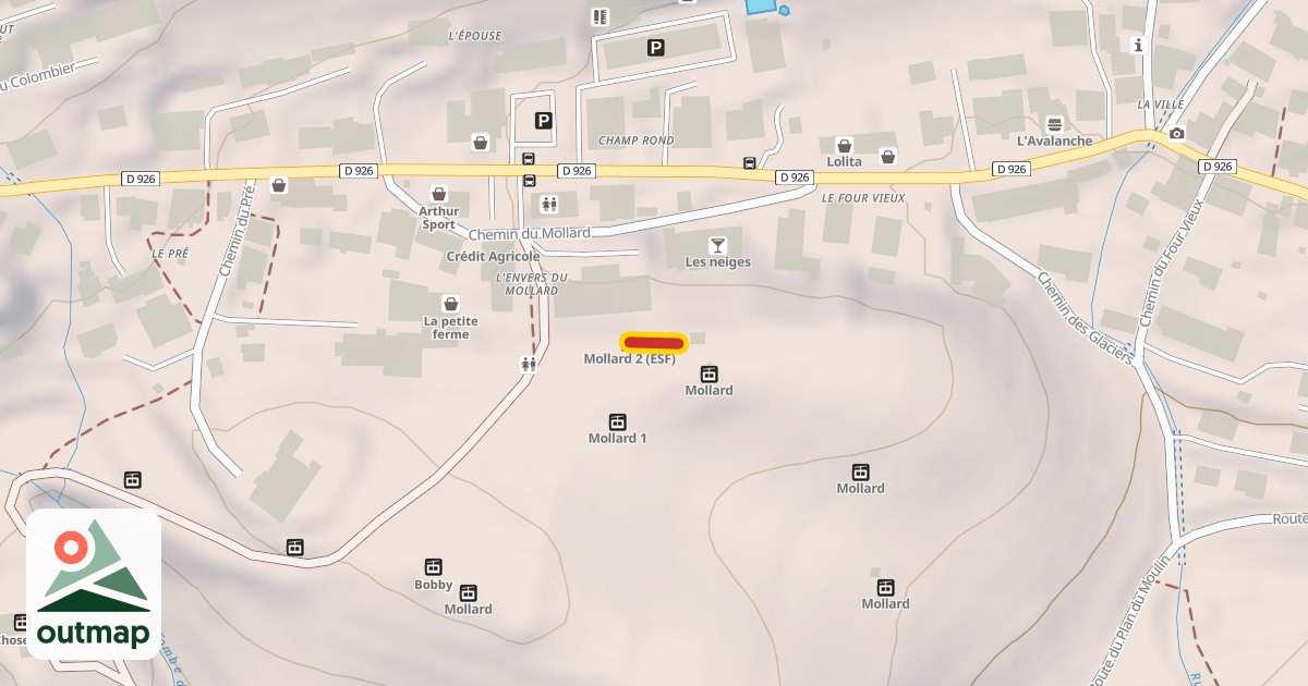 Map of Mollard 2 (ESF)