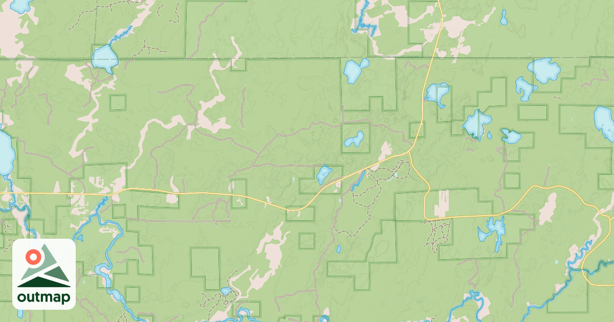 Map of USFS Motor Vehicle Use Map Trails 6658