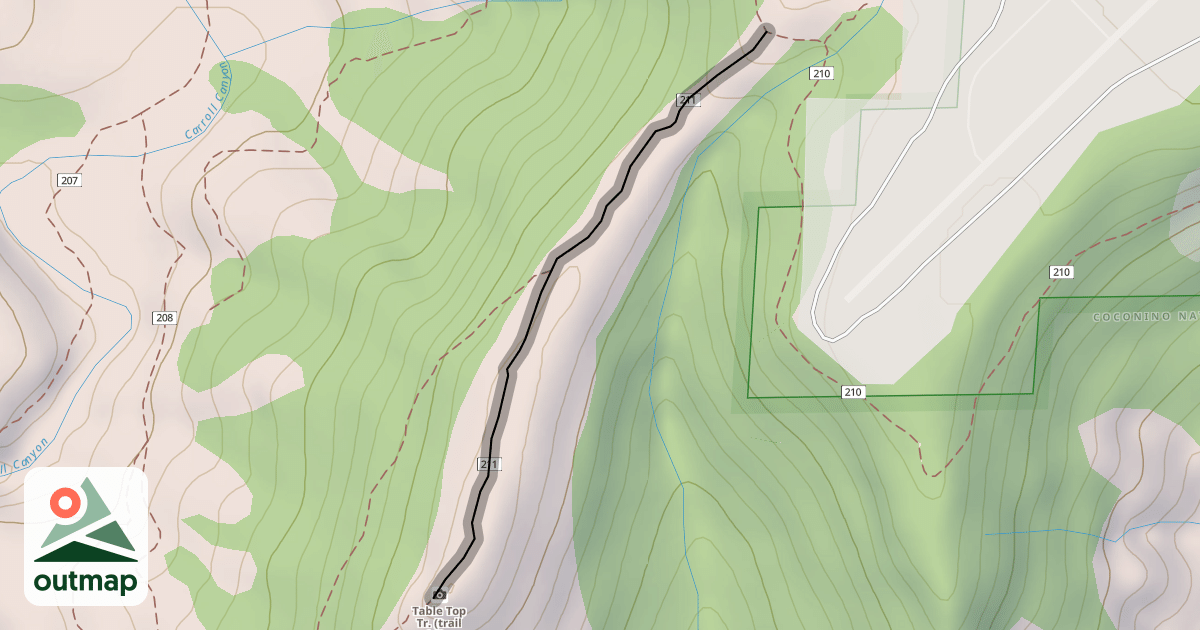 Map of Table Top Trail