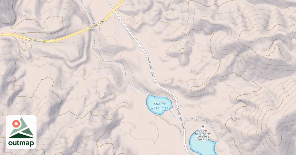 Map of CHIEF PEAK