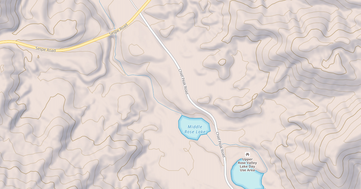Map preview of CHIEF PEAK