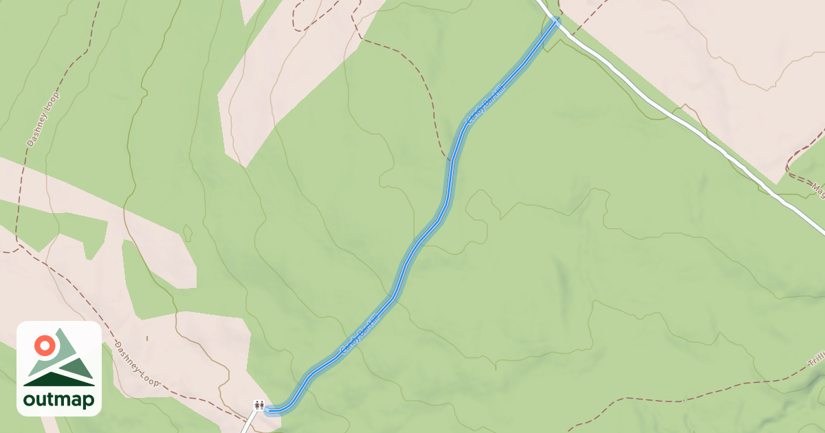 Map of Candy Bar Hill