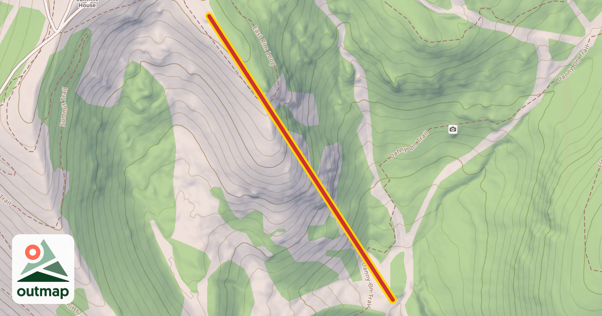 Map of Chair 5 East Rim