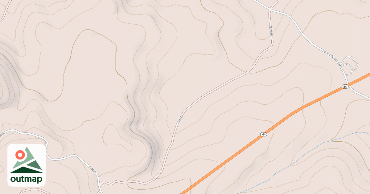 Map of CA 89 PARALLEL