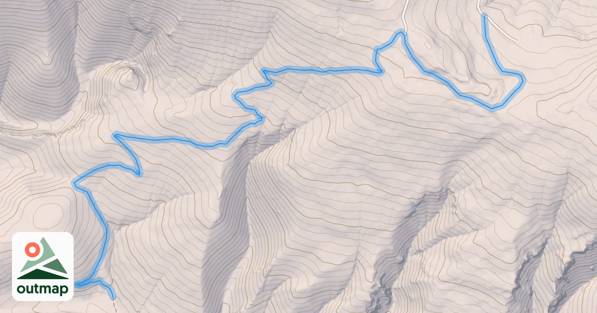 Map of Beartrap Gulch