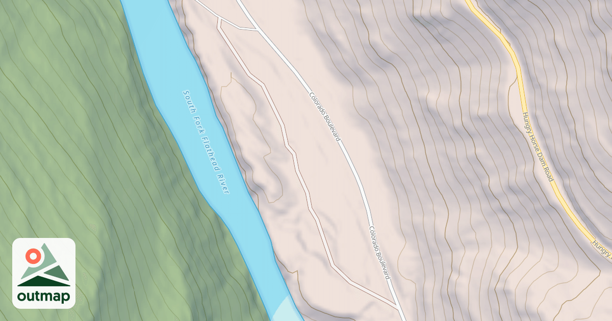Map of DEVIL'S ELBOW