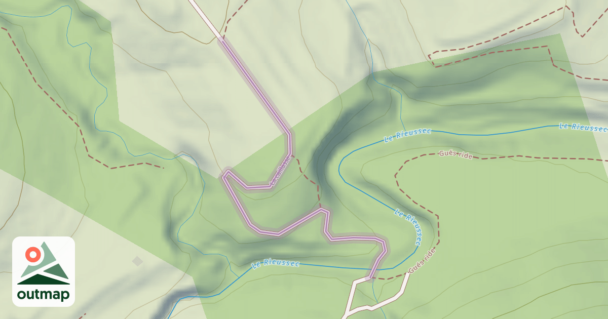 Map of La caillasse
