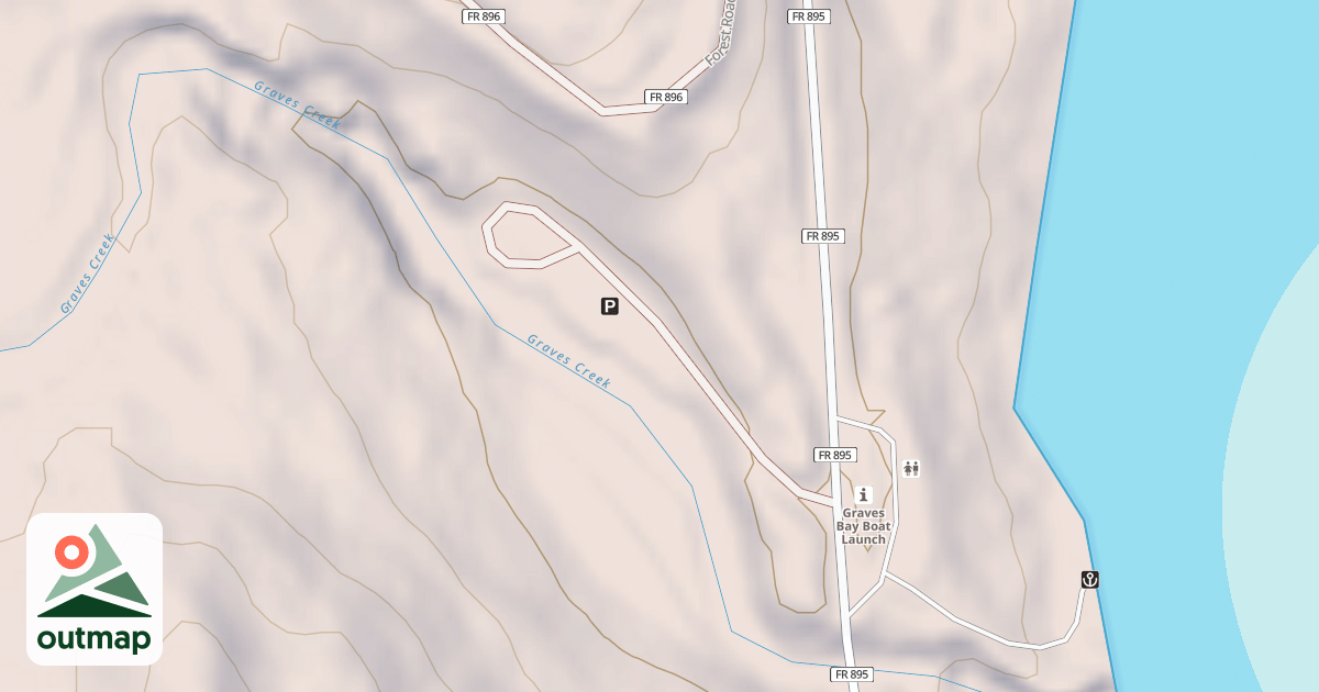 Map of GRAVES BAY CAMPGROUND
