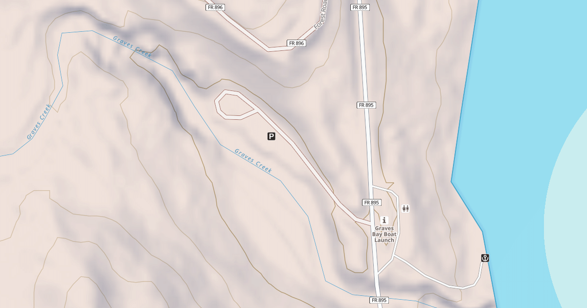 Map preview of GRAVES BAY CAMPGROUND