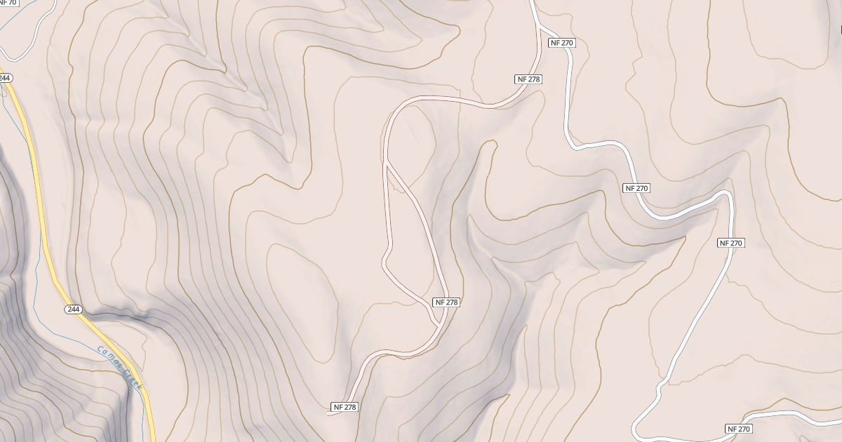 Map preview of USFS Motor Vehicle Use Map Roads {20476BDA-7400-465E-9872-C751BE86A7AE}