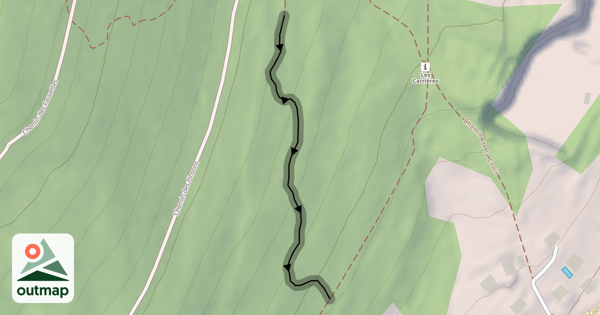 Map of Corsuet Bike Center - La Limite