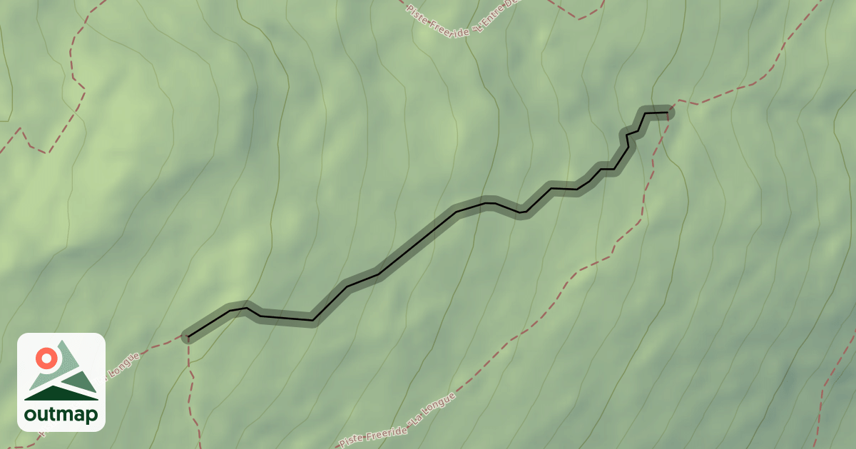 Map of Piste Freeride "La Longue