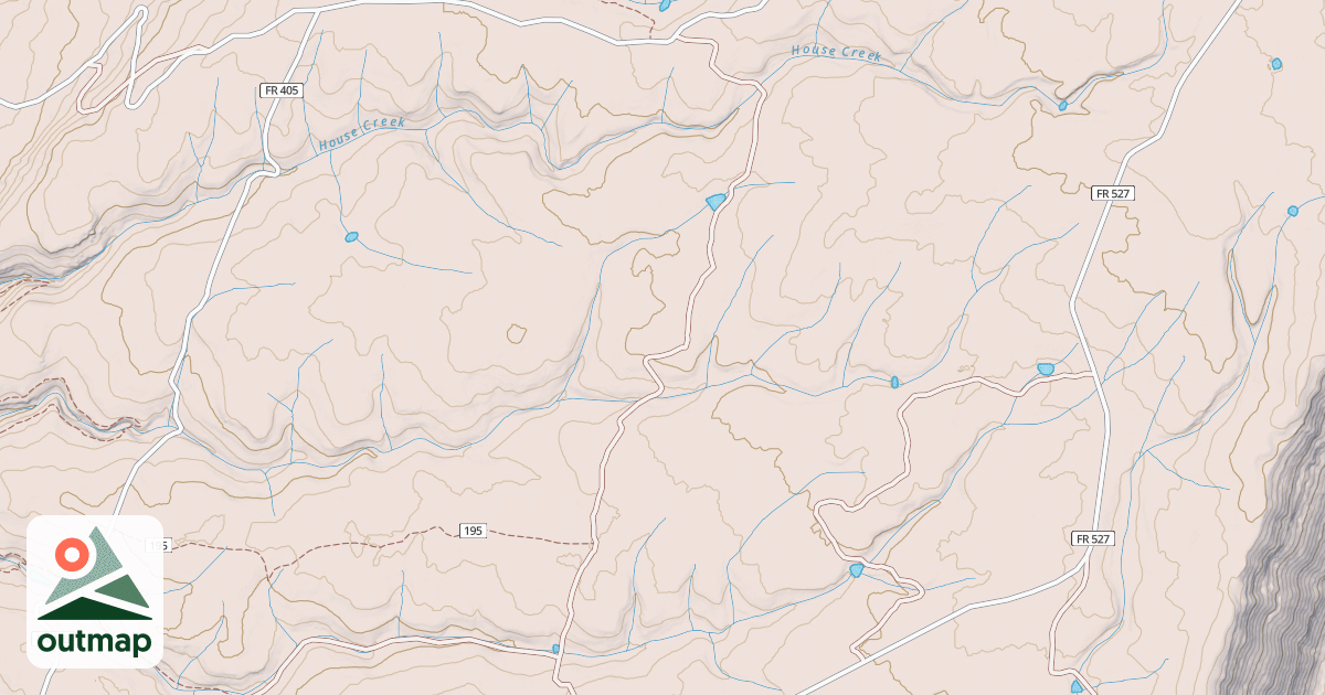 Map of HOUSE CRK B