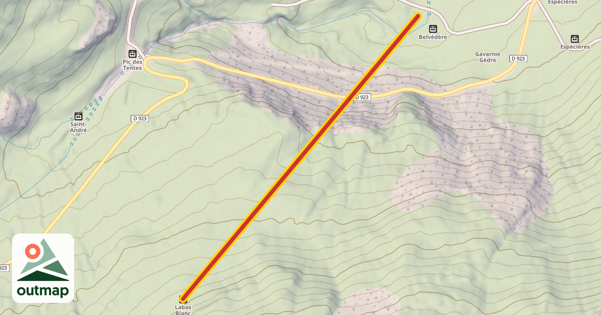 Map of Labas Blanc