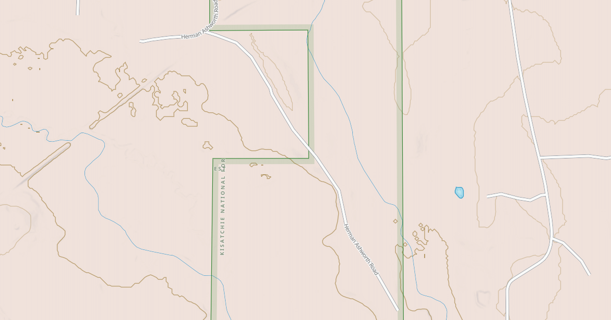 Map preview of USFS National Forest System Roads {4DD71443-B521-4409-9F76-2AA60ABDBF82}