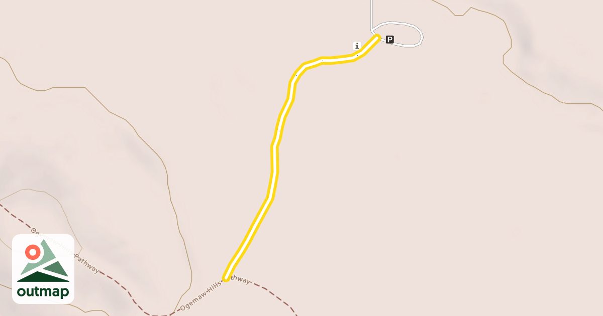 Map of Ogemaw Hills Pathway