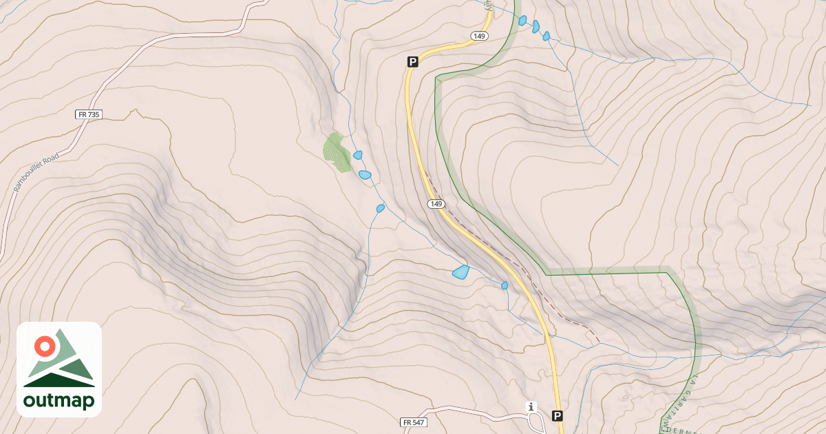Map of Spring Creek Pass Snowmo/ski