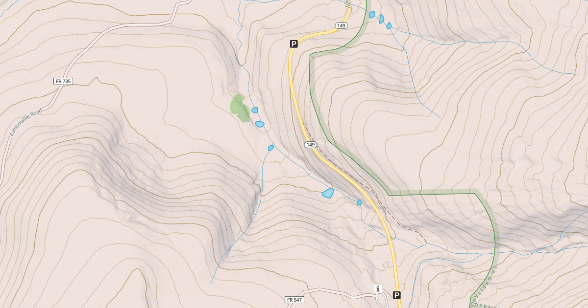 Map preview of Spring Creek Pass Snowmo/ski