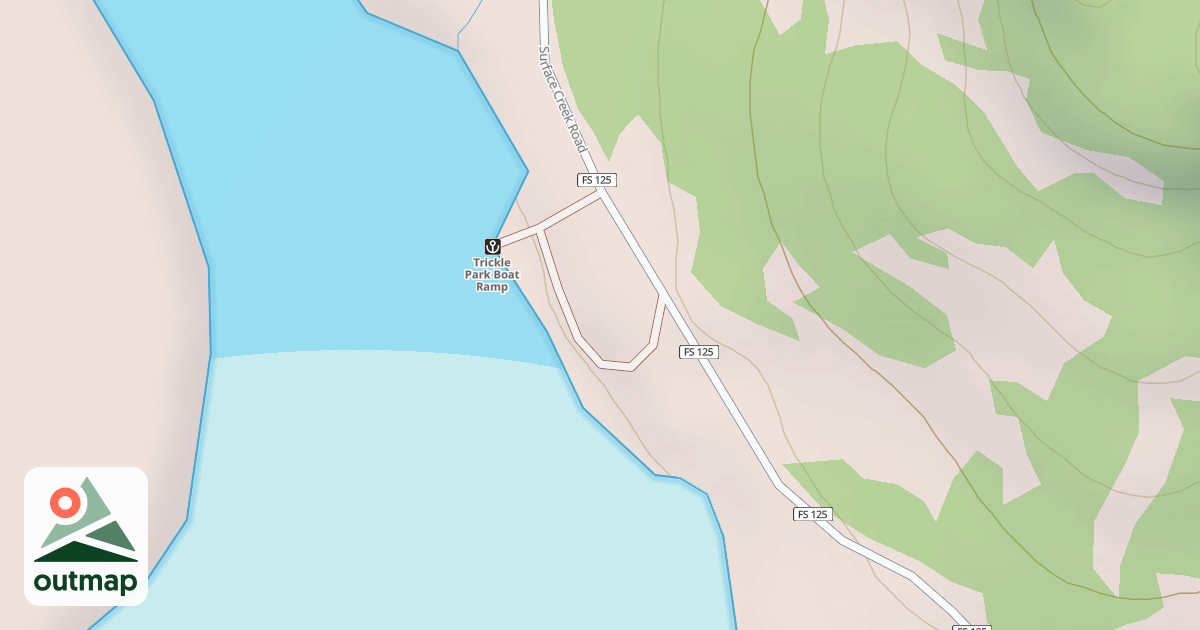 Map of TRICKLE PARK RV PARKING