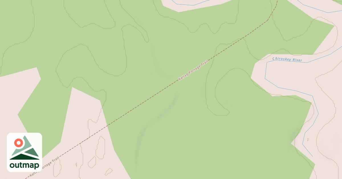 Map of Iditarod National Historic Trail