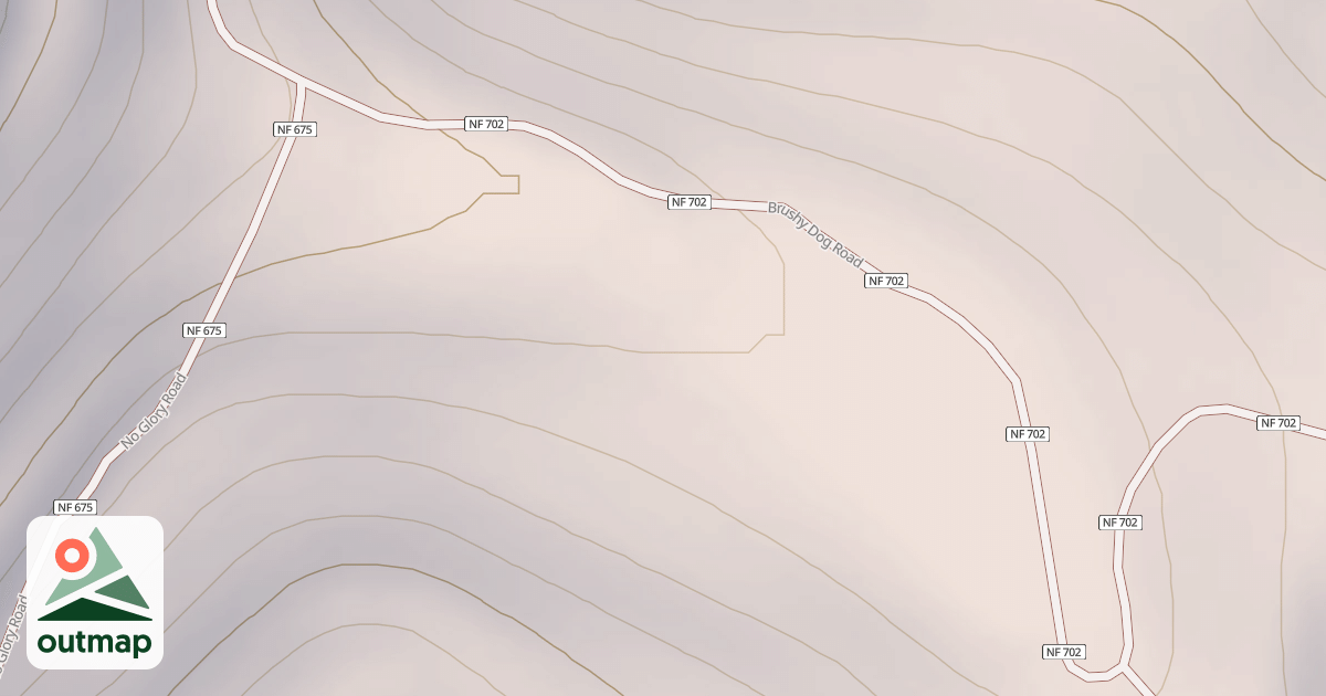 Map of BRUSHY DOG