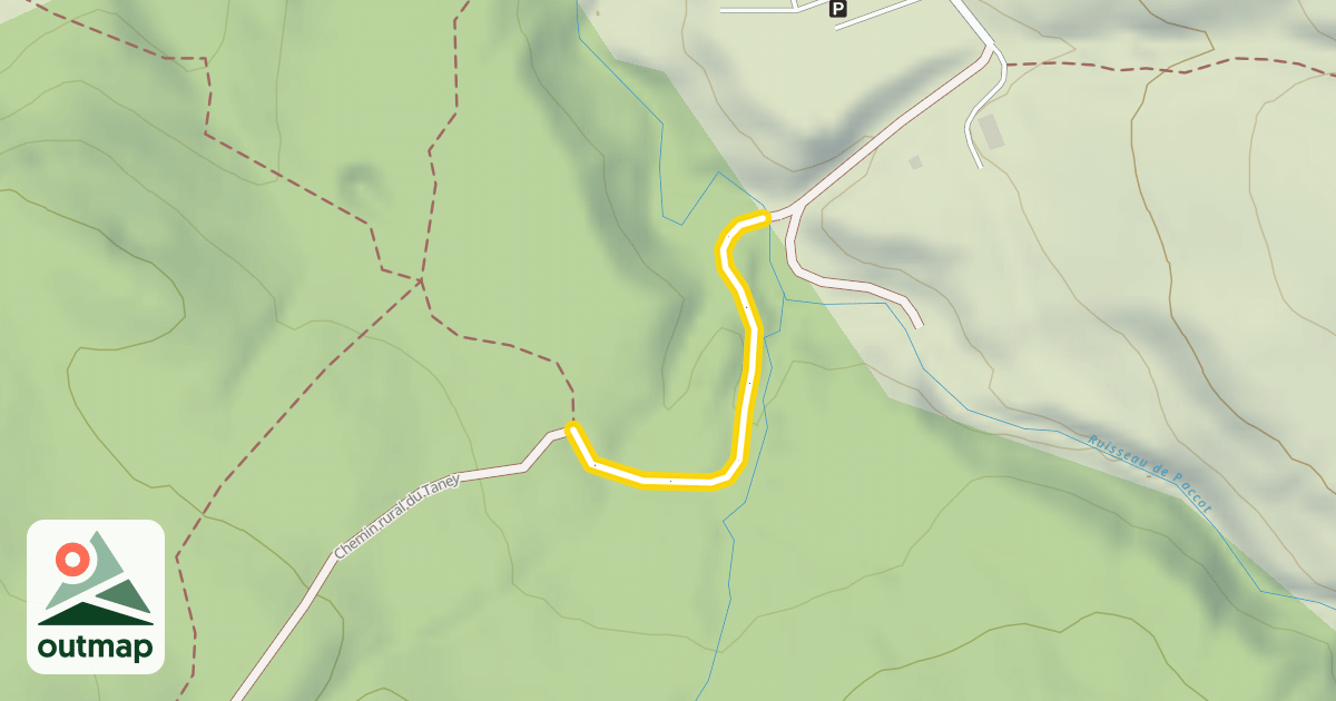 Map of Chemin rural du Taney