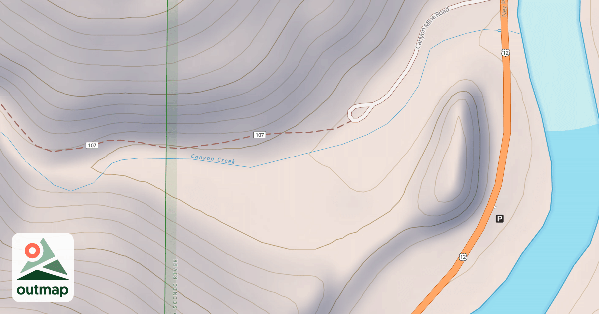 Map of CANYON MINE
