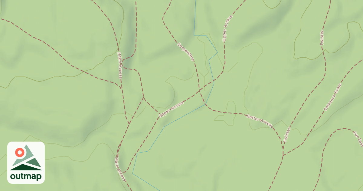 Map of Upper Access Trail