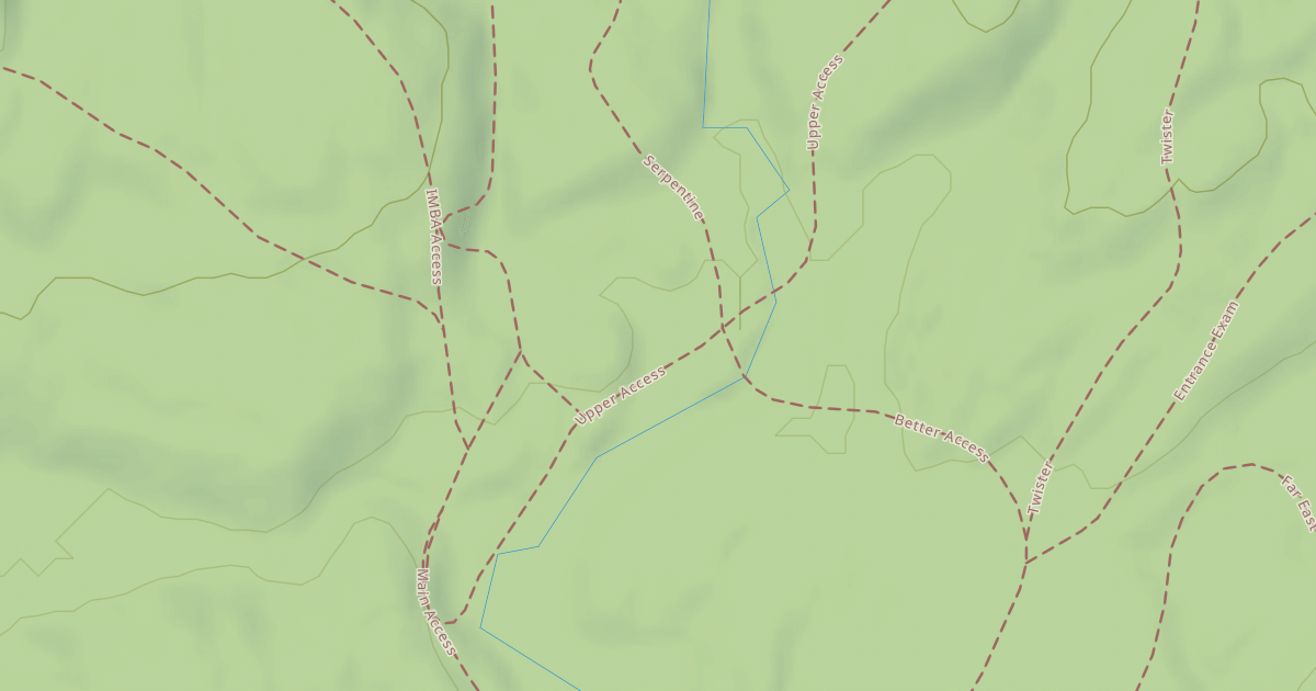 Map preview of Upper Access Trail