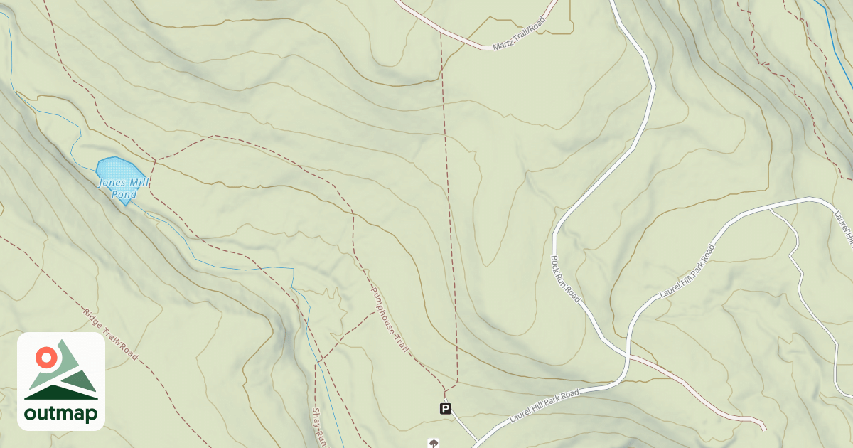Map of Laurel Hill State Park Trails