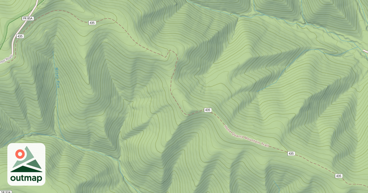 Map of HONE QUARRY RIDGE (AT & T)