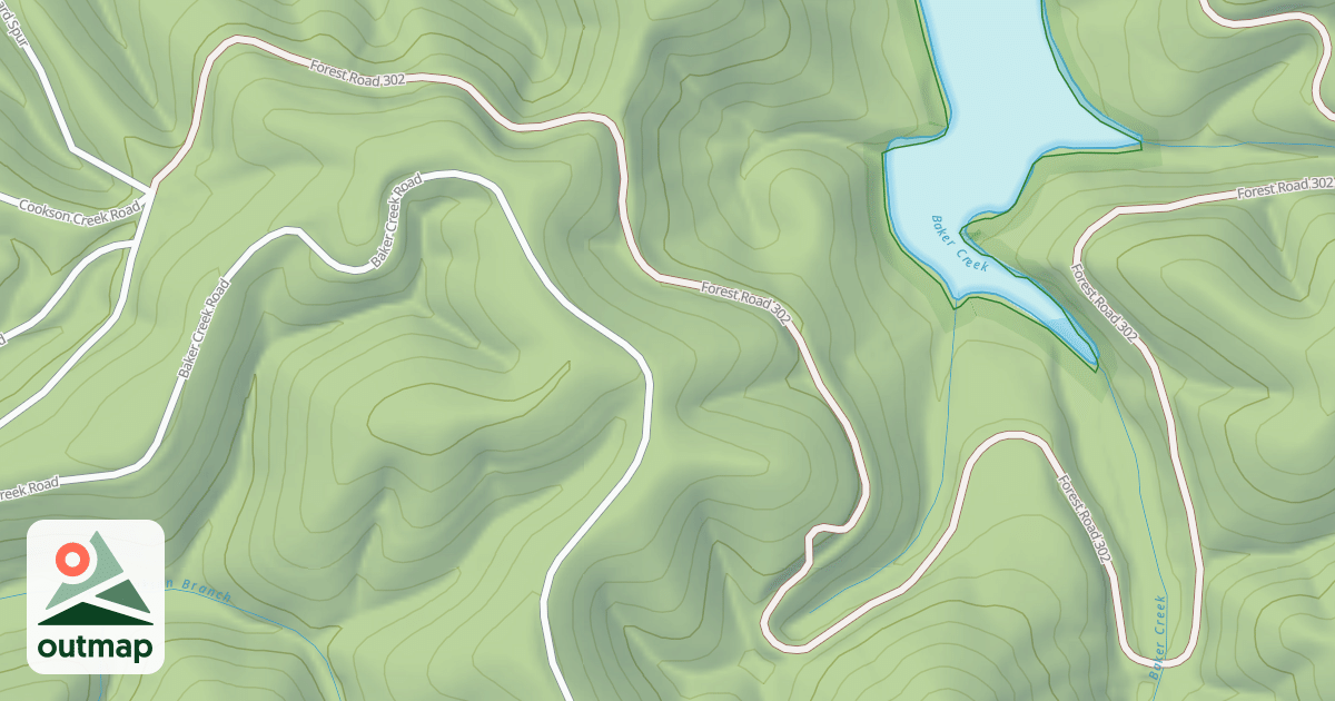 Map of INDIAN CREEK