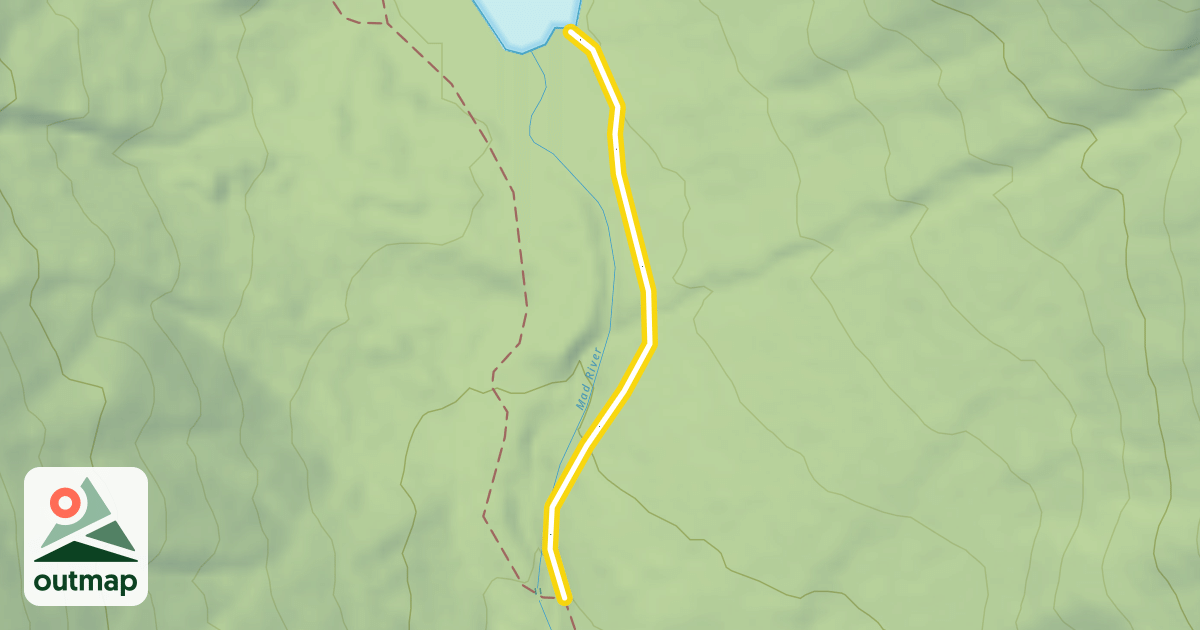 Map of Greeley Ponds Ski Trail