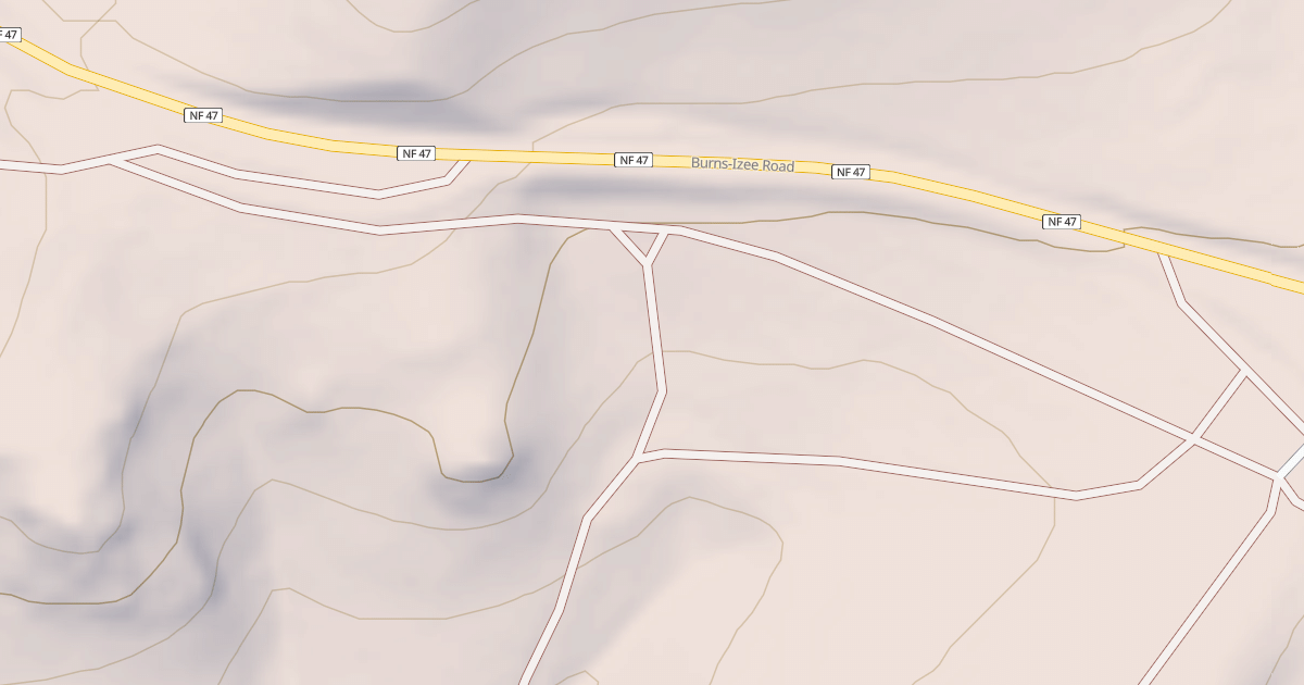 Map preview of Radar Hill OHV Trails