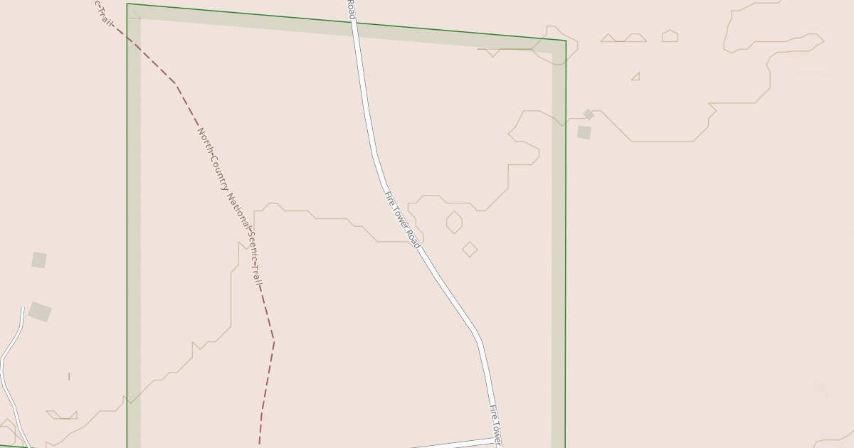 Map preview of UDELL FIRETOWER INTERP SITE