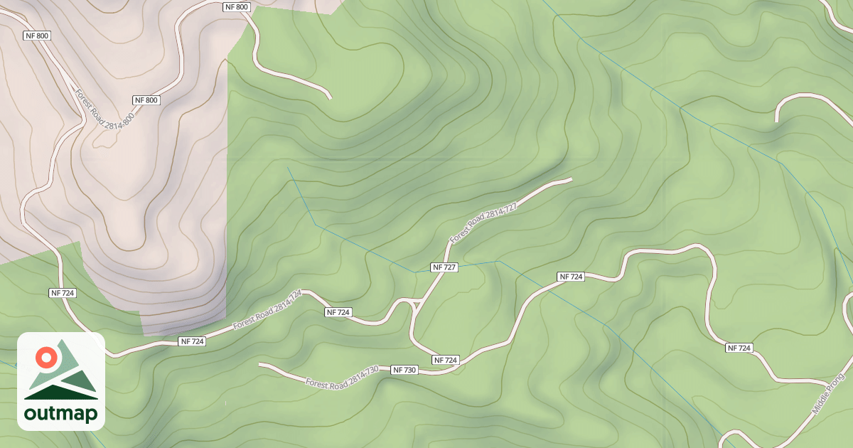 Map of BEAR WALLOWS T.S.