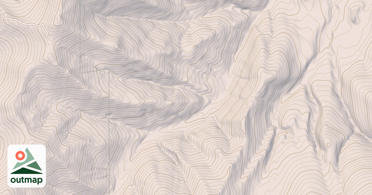 Map of Oti Creek/n. Fork Hoover
