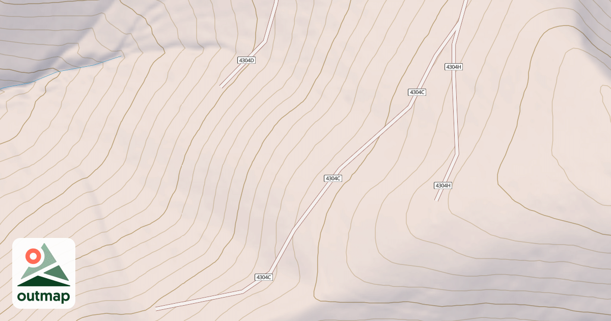 Map of DEADMAN SOUTH ATV SPUR C