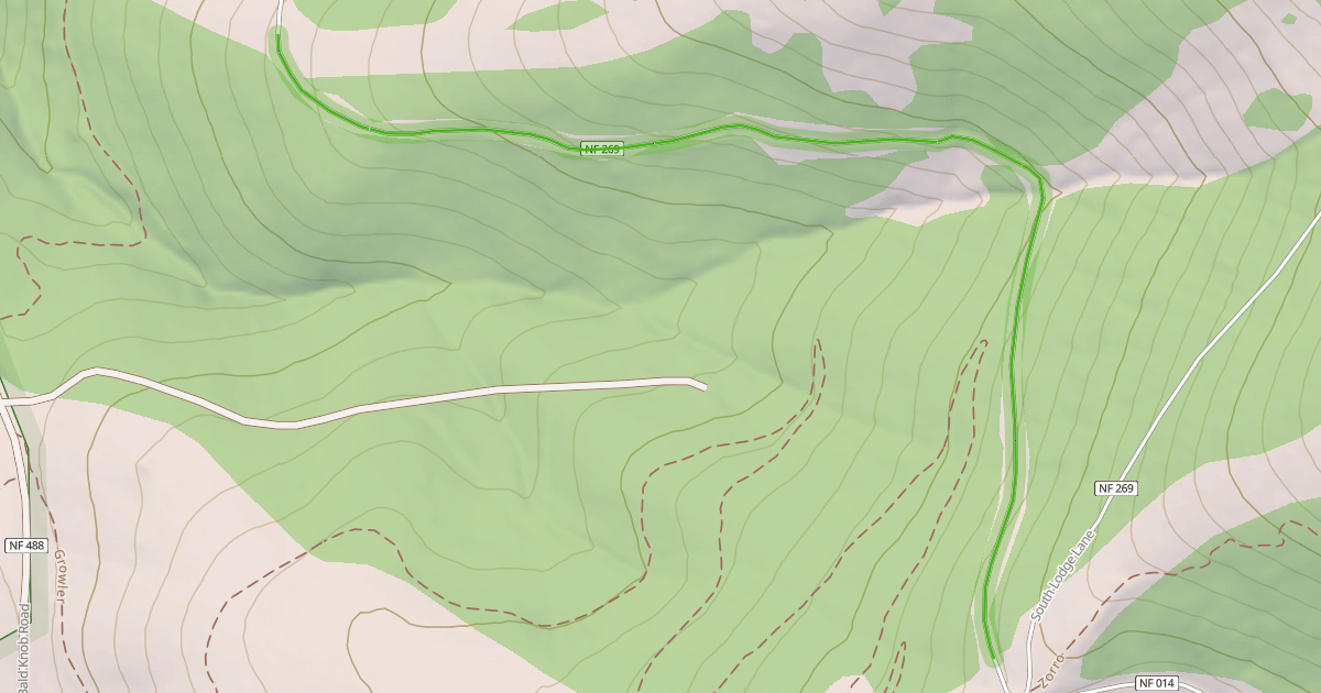 Map preview of South Lodge Lane