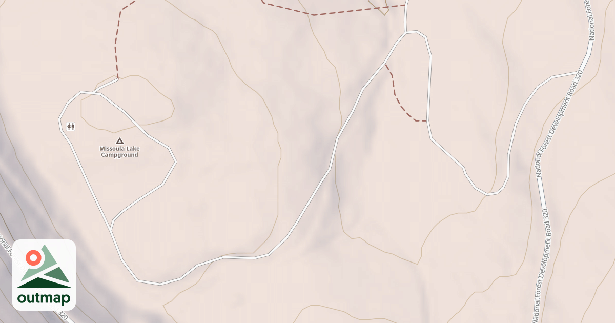 Map of MISSOULA LAKE CAMPGROUND